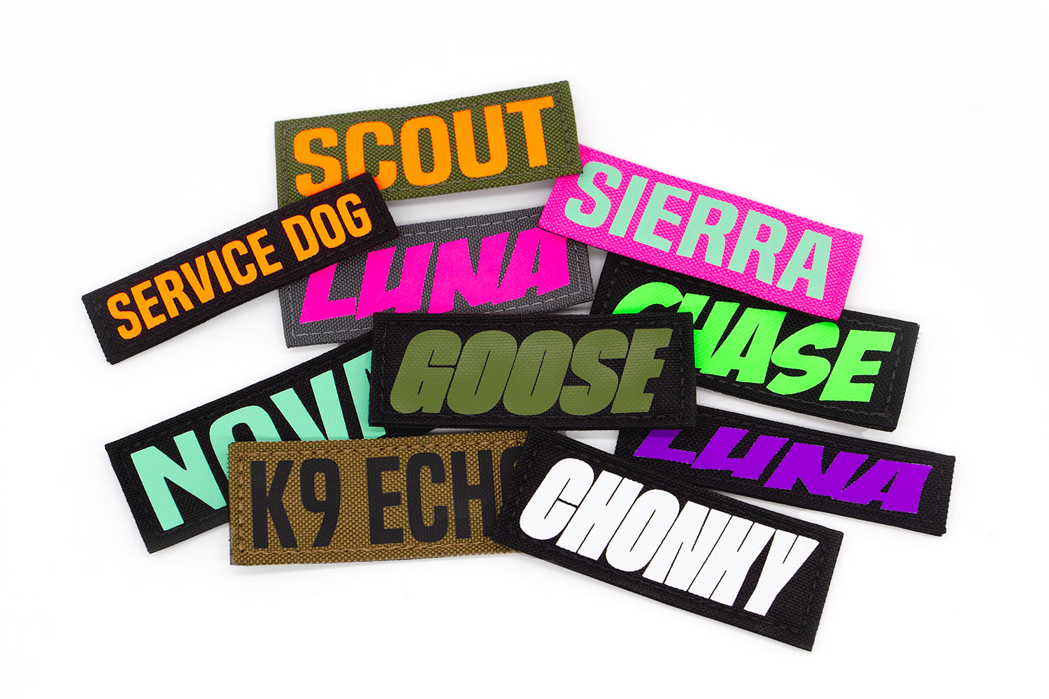 HOT Dog Harness Velcro Name Patches For Vest Name Patch