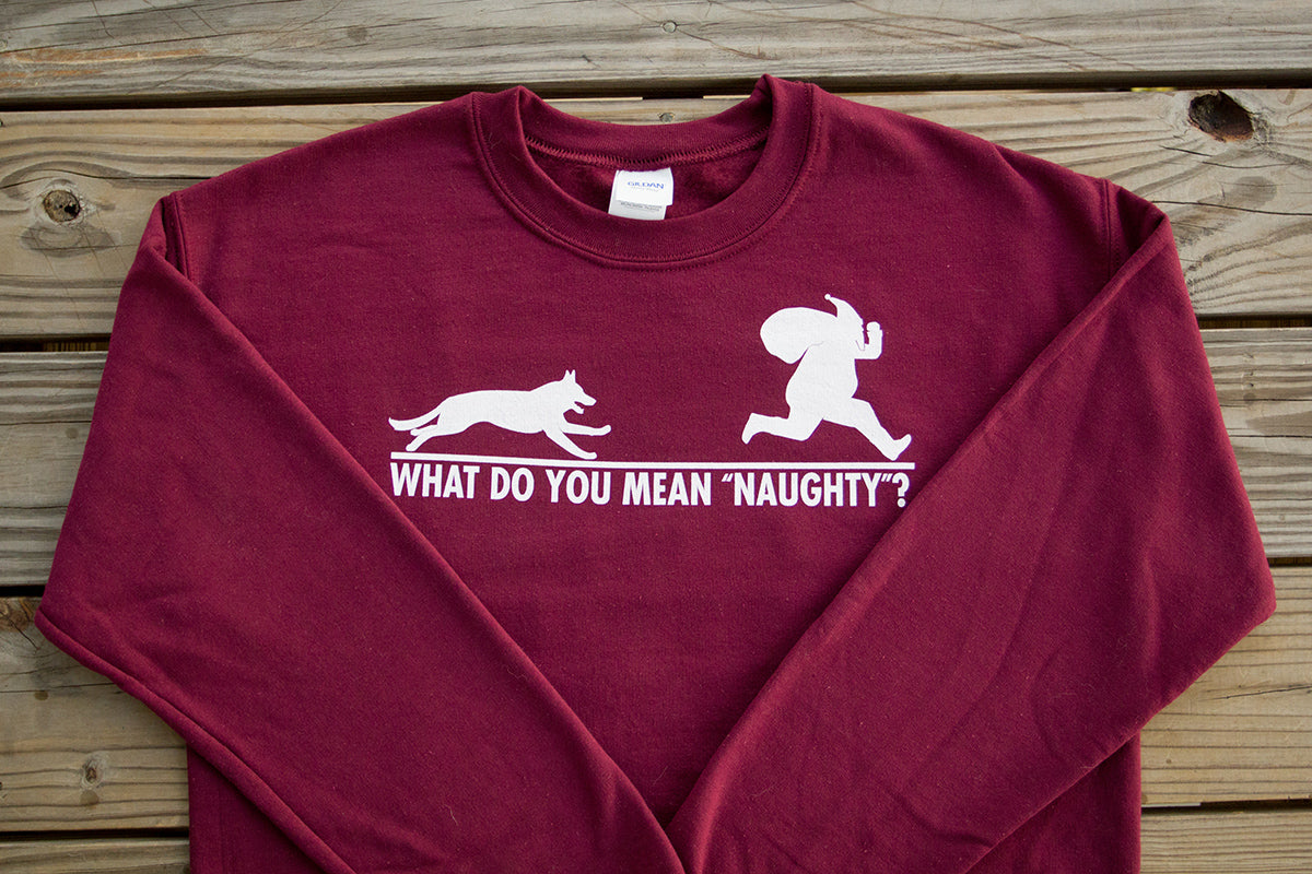 "What Do You Mean Naughty?" Christmas Sweater