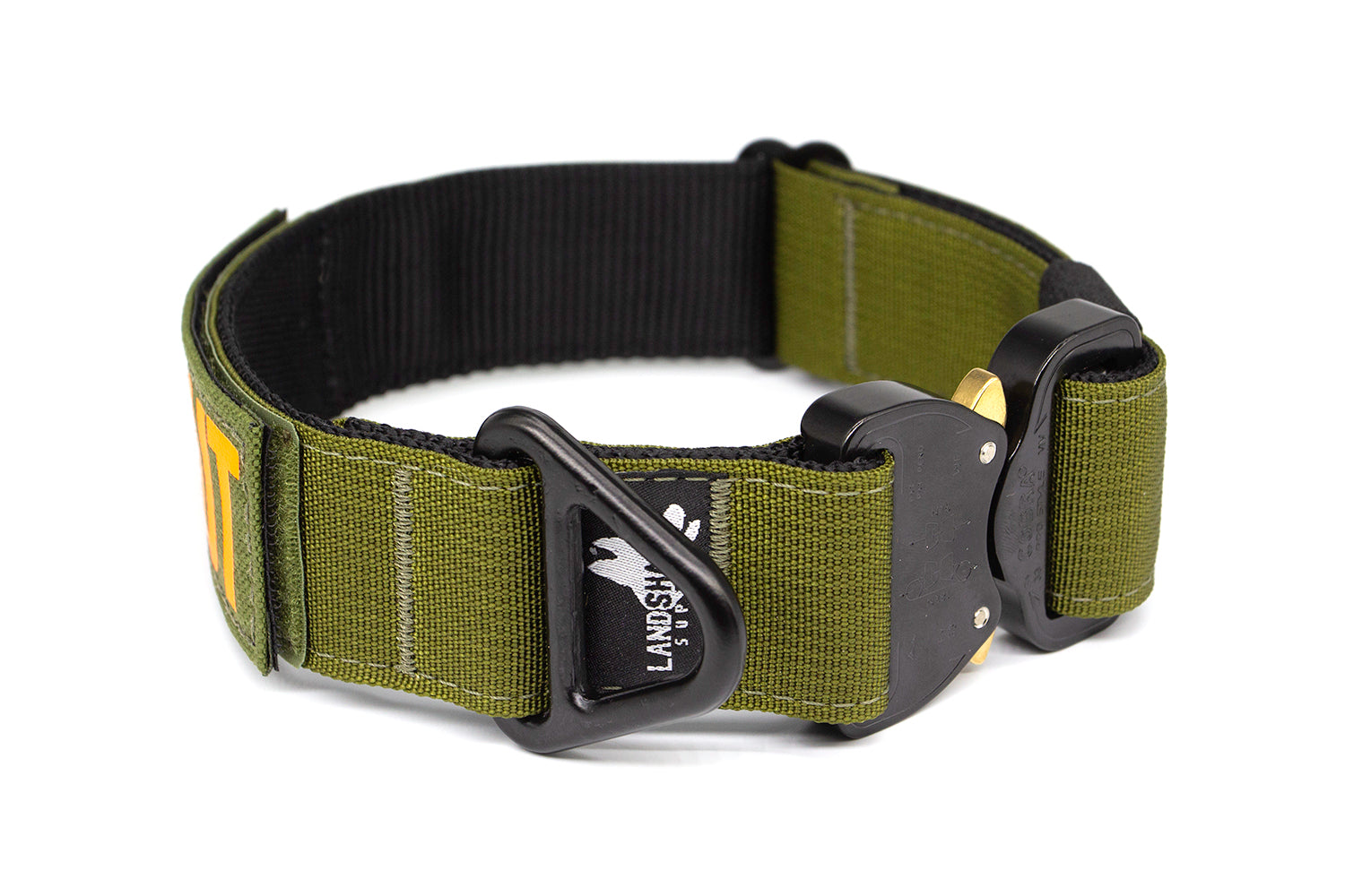 Olive Green Landshark 1.5" Collar