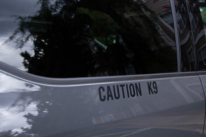"Caution K9" Decal