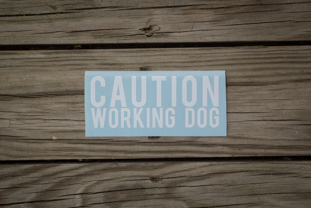 "Working Dog" Decal